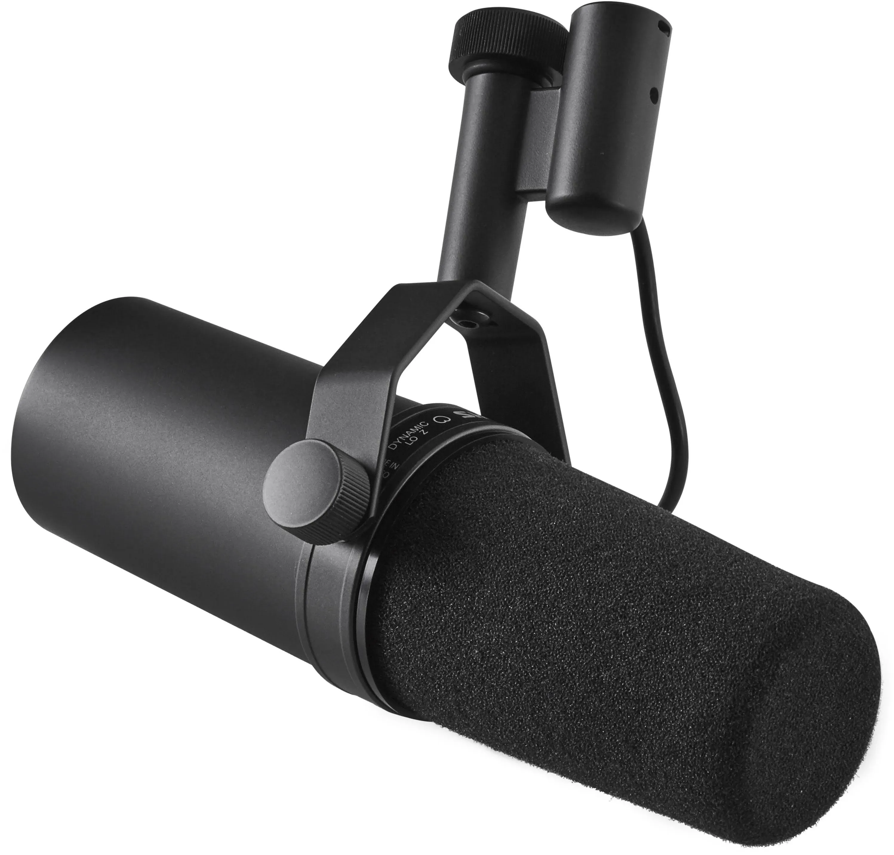 Shure SM7B Vocal Dynamic Microphone for Broadcast, Podcast & Recording, XLR Studio Mic for Music & Speech, Wide-Range Frequency, Warm & Smooth Sound, Rugged Construction, Detachable Windscreen - Black