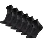 Danish Endurance - Merino Wool Hiking Socks Low Cut - Black / 39-42 / 3-Pack