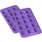 Silicone Brownie Mold for Baking Individual Bite Size 1.5 Inch Brownie Square...