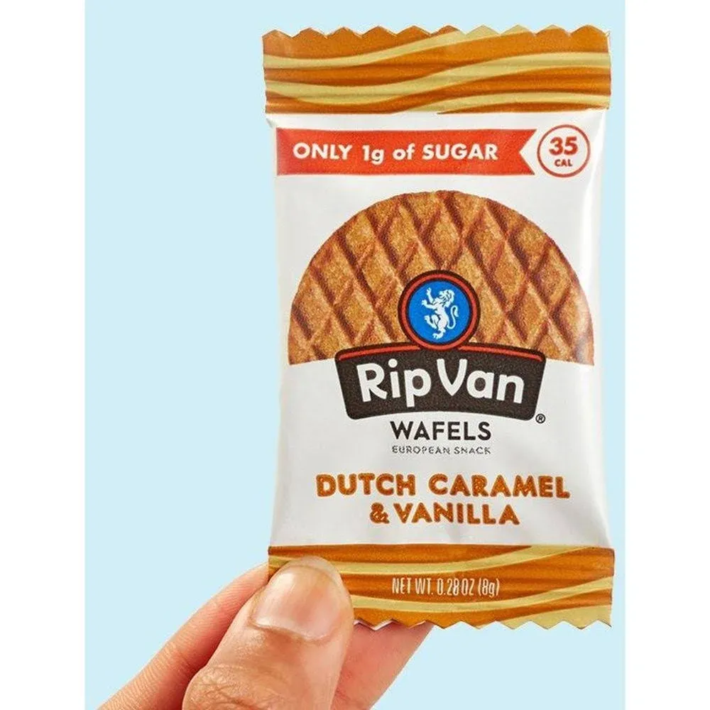 Rip Van Wafels Dutch Caramel & Vanilla Mini Stroopwafels