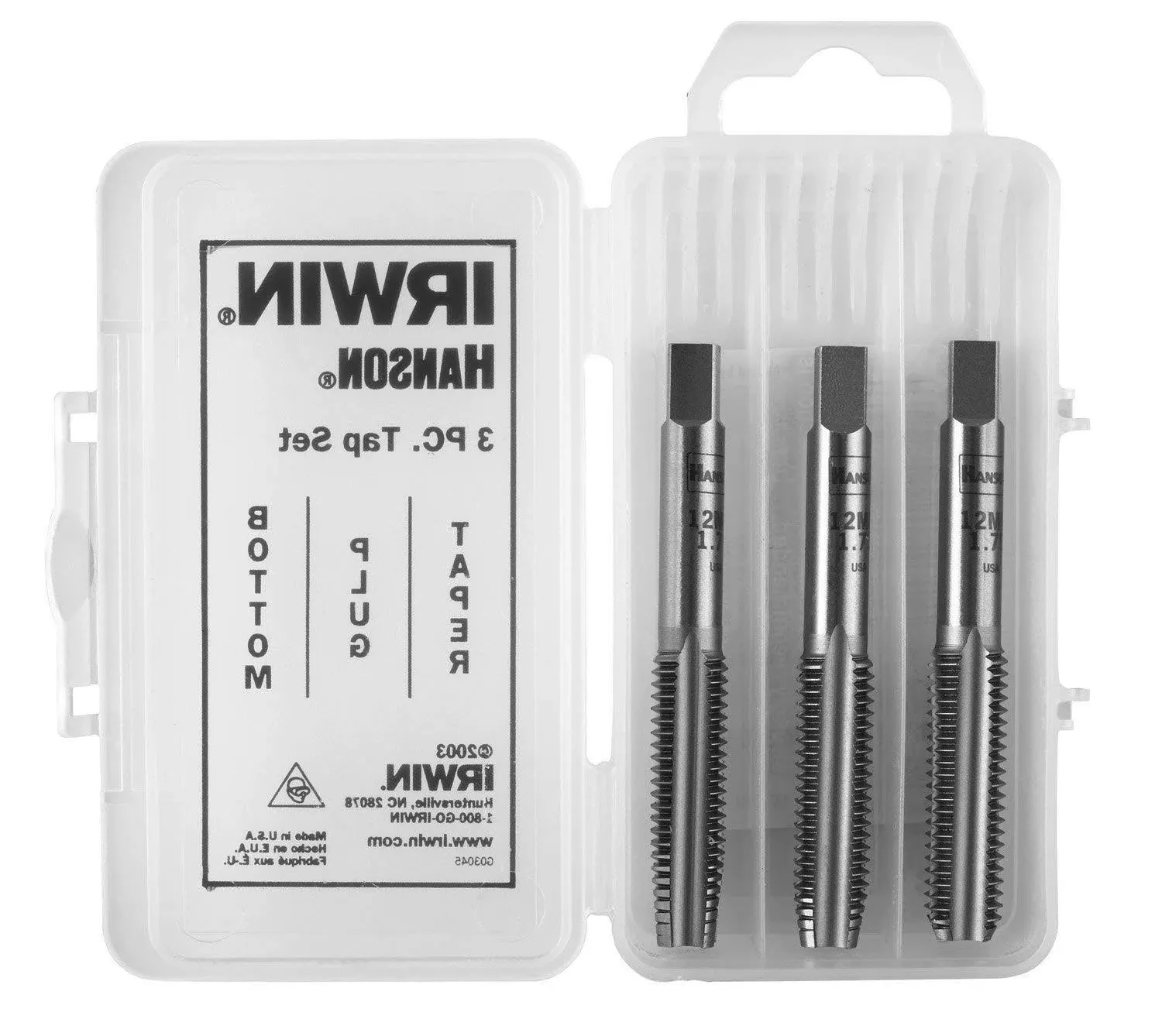 Irwin Tap Set, 3.0mm - 0.50mm, 3-Piece (2712)