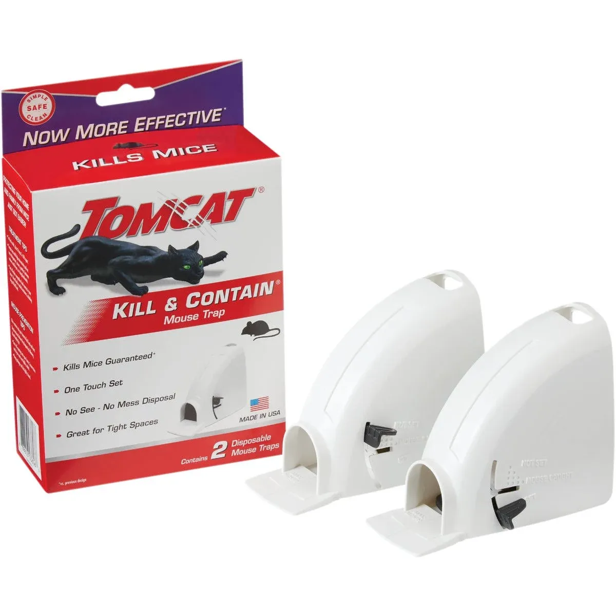 Ortho Home Defense Kill & Contain Mouse Trap - 2 pack