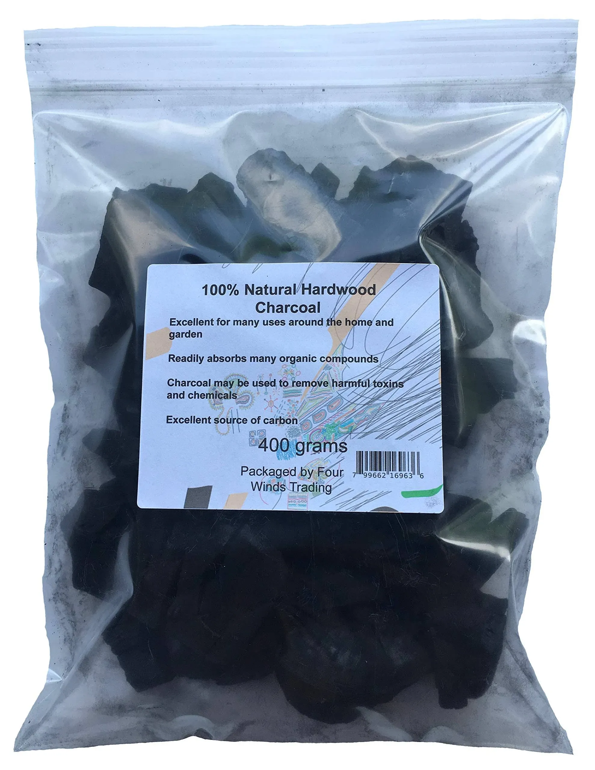 Four Winds Trading Natural Hardwood Charcoal (400g)