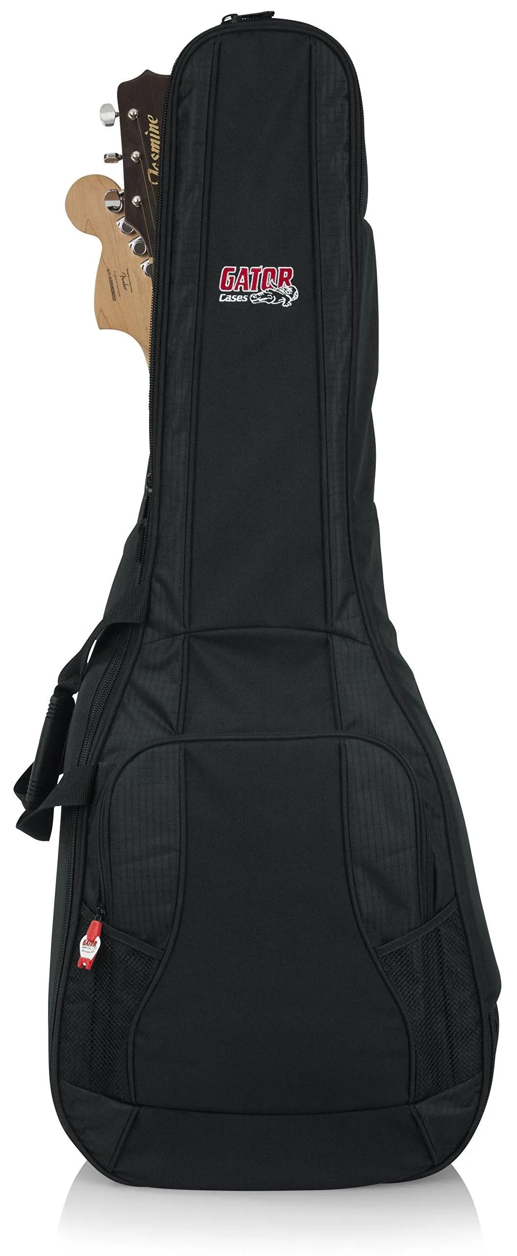 Gator MI GB-4G-ACOUELECT 4G Series Double Guitar Bag for Acoustic and Electric Guitar with Adjustable Backpack Straps