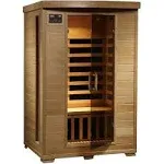 Radiant 2-Person Hemlock Infrared Sauna with 6 Carbon Heaters