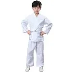 JUST YEARN Karate Gi for Kids & Adults Lightweight Students Karate Uniform Sets with Belt for Martial Arts trainning