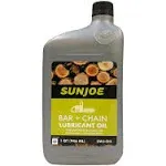 Sun Joe SWJ Premium Bar, Sprocket, Season Chainsaw Lubrication, Universal Saw Chain Oil for Fast Efficient Cutting, 1-Quart, Black