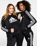 Adidas Women's Warm-Up Tricot Slim 3-Stripes Track Jacket Black XS