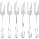 Oneida Savor Everyday Flatware Dinner Forks, Set of 6, 18/0 Stainless Steel, Silverware Set, Dishwasher Safe