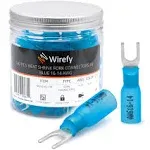 Wirefy 90 Pcs Heat Shrink Fork Connectors #10 - Marine Grade Fork Terminals ...