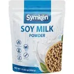 SYMKEN Sugar-free Soy Milk Powder 17.6 Oz (500g) | Vegan | High in Protein | Gluten free | Lactose free | Non-GMO | Plant-based | Non-Dairy | Added with Vitamins, Minerals, and Antioxidants