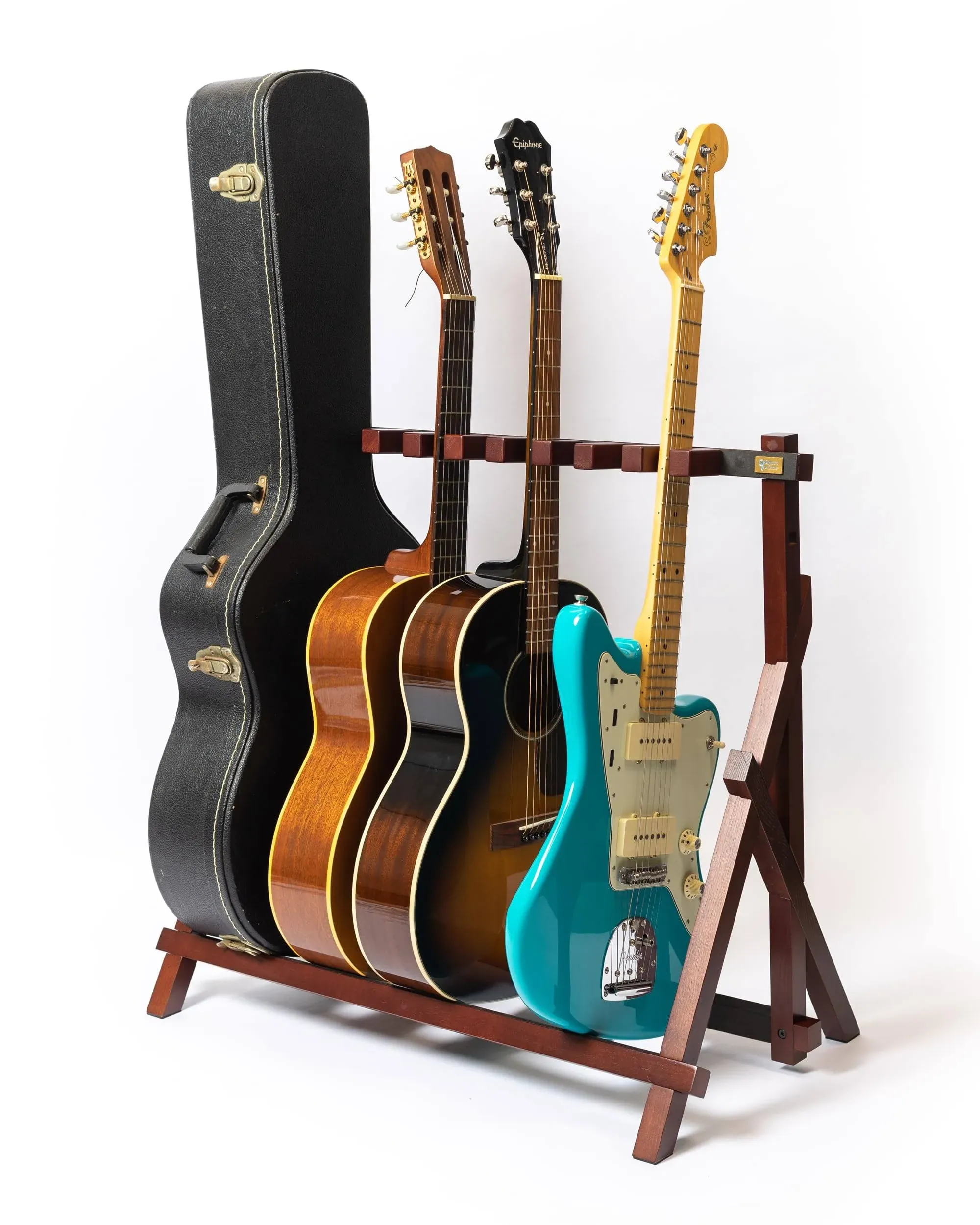 Rhythm & Timbre - Wood Guitar Rack (Mahogany, V2)