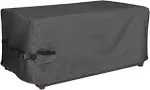 Porch Shield Patio Deck Box Storage Cover - 600D Outdoor Waterproof Tear Resistant Rectangular Fire Pit Table Covers 56 x 26 x26 inch Black