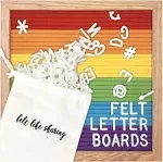 Felt Like Sharing Felt Letter Board, 10x10in Changeable Letter Board with Letters ...