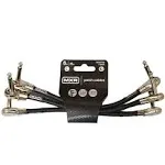 MXR 3PDCP06 1/4" TS Right-Angle Instrument Patch Cables - 6" (3-Pack) | Reverb