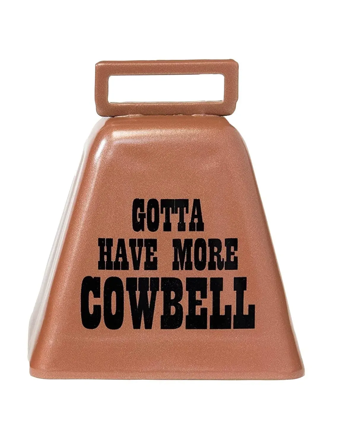 Bevin Bells "Gotta Have More Cowbell" (X-Small) | Kentucky Cow Bell w/ Copper Color | Made from Steel | Loud Noise Makers w/ Handle | Made in CT, USA