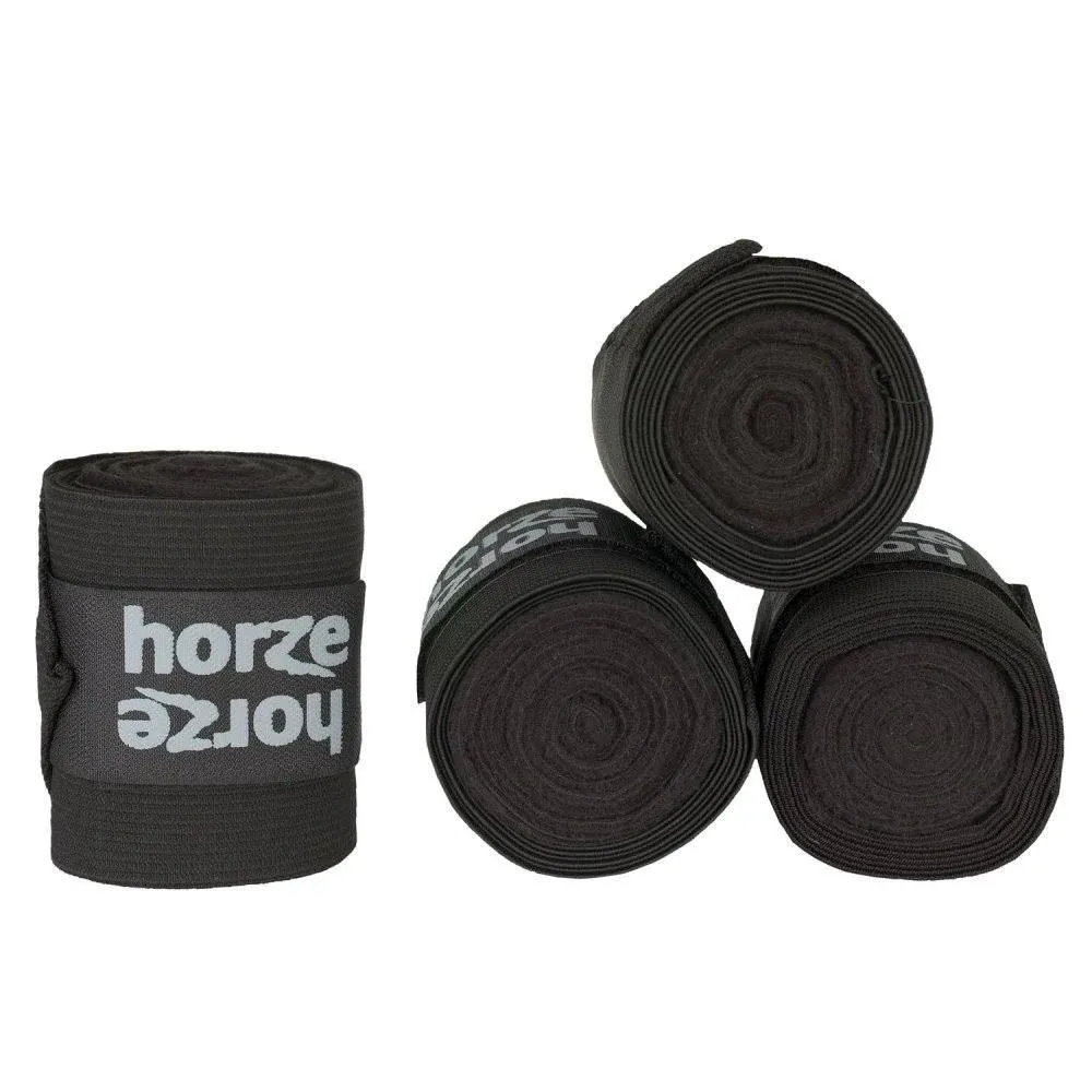 HORZE Nest 10' Combination Polo Wraps (Set of Four) | Fleece and Elastic Horse Bandages