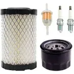 RARELEMON 796031 Air Filter Tune Up Kit, Compatible with Briggs and Stratton 591334 492932 696854 John Deere D100 D110 D125 D130 Husqvarna YTH22V46