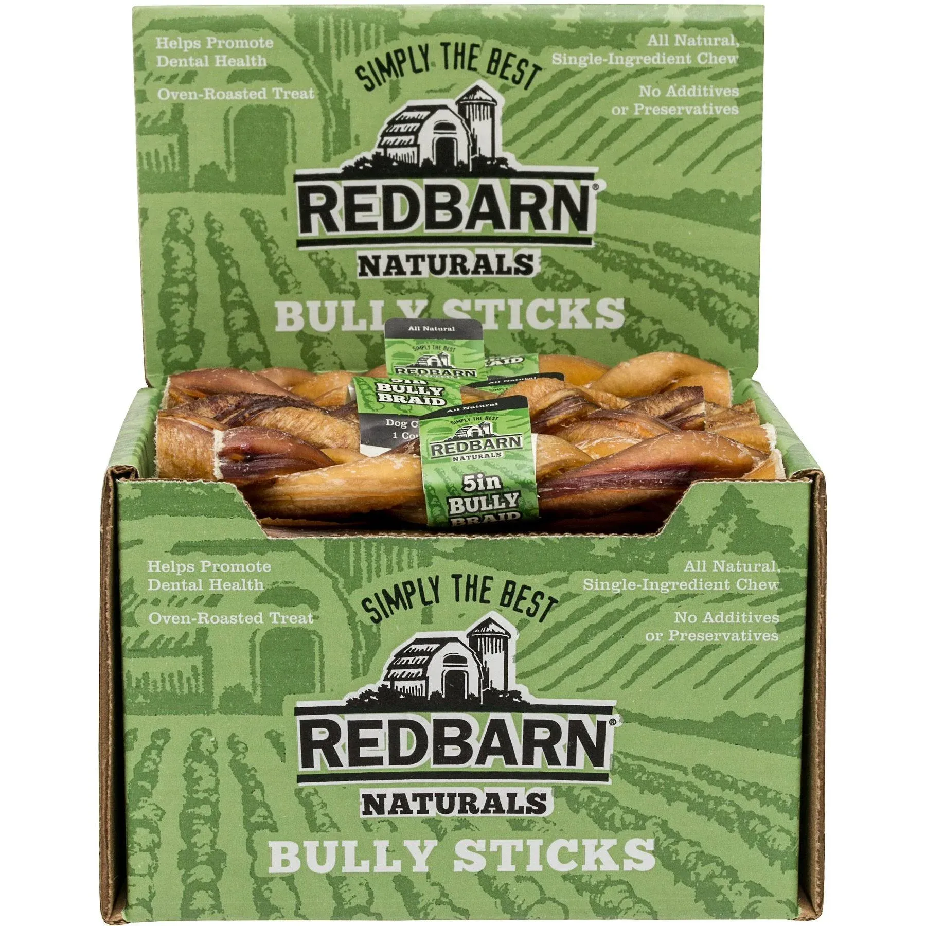 Redbarn 5" Braided Bully Sticks