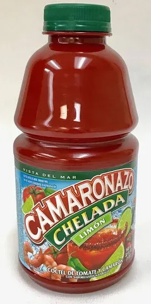 CAMARONAZO CHELADA LIME JUICE COCKTAIL 32 OZ