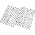 Cooling Rack Set of 2 Stainless Steel Oven Safe Grid Wire Cookie Racks A3