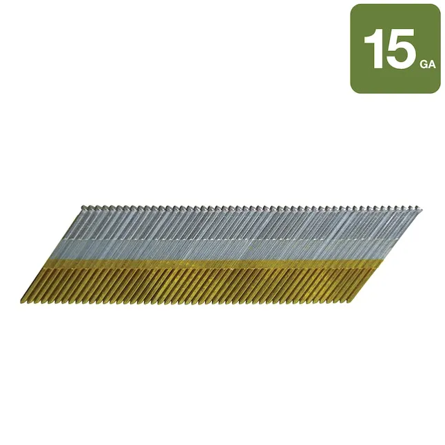 Metabo HPT 2" 15 Ga. Angled Strip Electro Galvanized Finish Nails