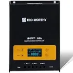 60A 12/24/36/48V MPPT OLED Display Solar Charge Controller Regulator | ECO-WORTHY