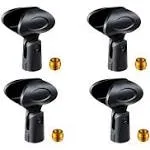 Wired and Wireless Microphone Clip Holder 4 Pack