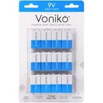 Voniko 9V Batteries Alkaline 9V Battery 4 Pack