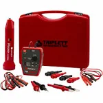 Triplett 3388 Fox & Hound HotWire Live Wire Tone and Probe Wire Tracing Kit with Adjustable Sensitivity - Traces Wires from 0 ~ 250 VAC and up to 1000 ft,Black