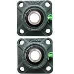 PGN Bearings PGN - UCF204-12 Pillow Block Square Flange Mounted Bearing 3/4 inch ...