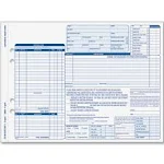 Tops Auto Repair Four-Part Order Form 8 1/2 x 11 Four-Part Carbonless 50 Forms