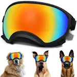 NICERINC Pet Large Dog Sunglasses, Dog Goggles with Adjustable Strap UV Protection Winproof Dog Puppy Sunglasses, Suitable for Medium