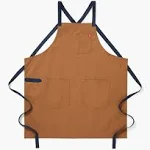 Hedley & Bennett Crossback Apron - Denver Brown