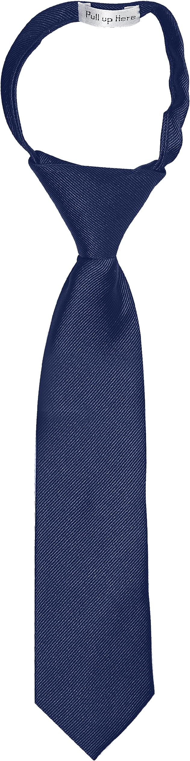 Luther Pike Seattle Handmade 14' Zipper Ties for Boys Woven Boys Navy Blue Ties ...