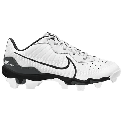 Alpha Huarache 4 Keystone Little/big Kids' Baseball Cleats In White