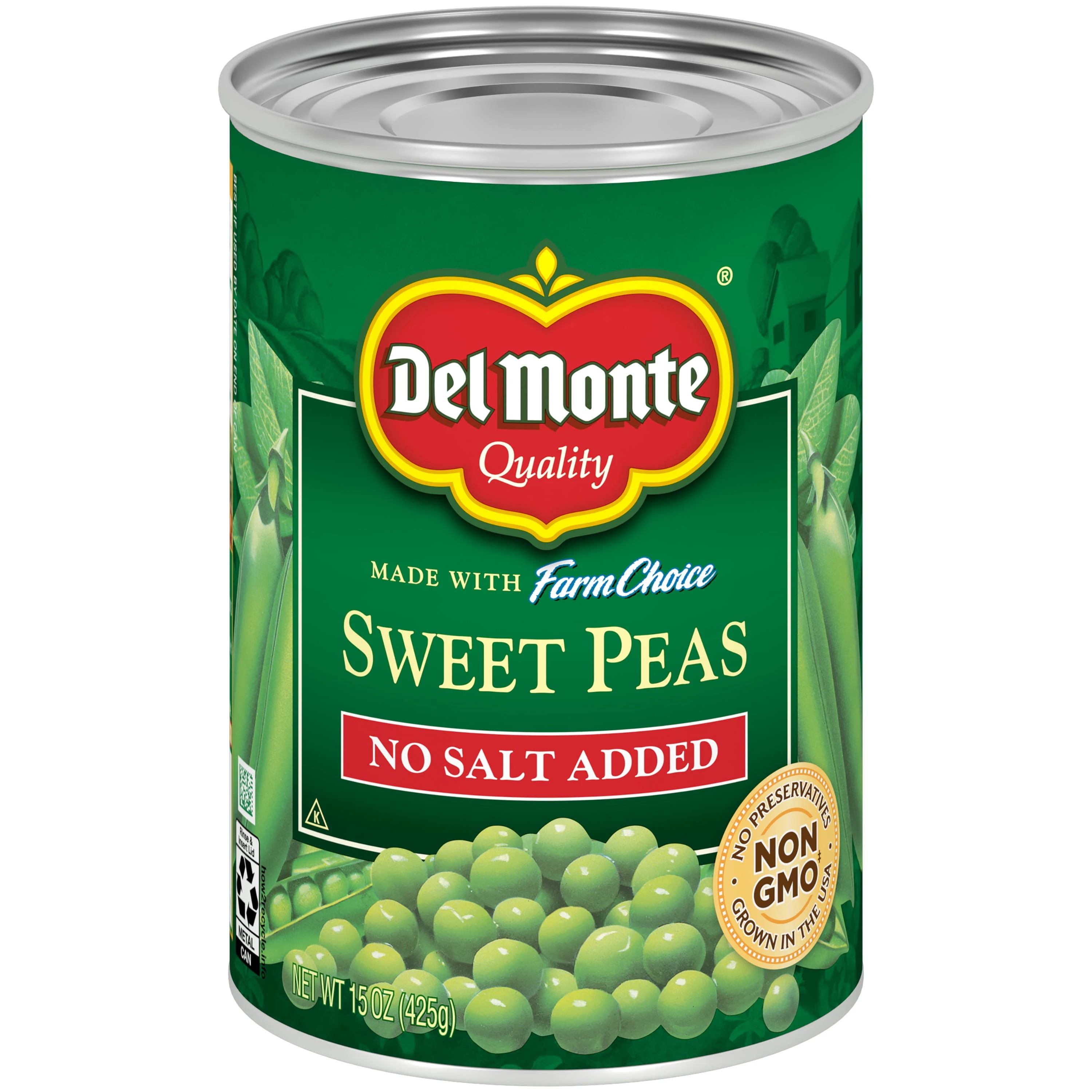 Del Monte Harvest Sweet Peas, 15 oz.