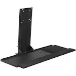 Mount-It! Monitor and Keyboard Wall Mount, Height Adjustable Standing VESA Keyboard Tray, 25 Inch Wide Platform with Mouse Pad (MI-7915)