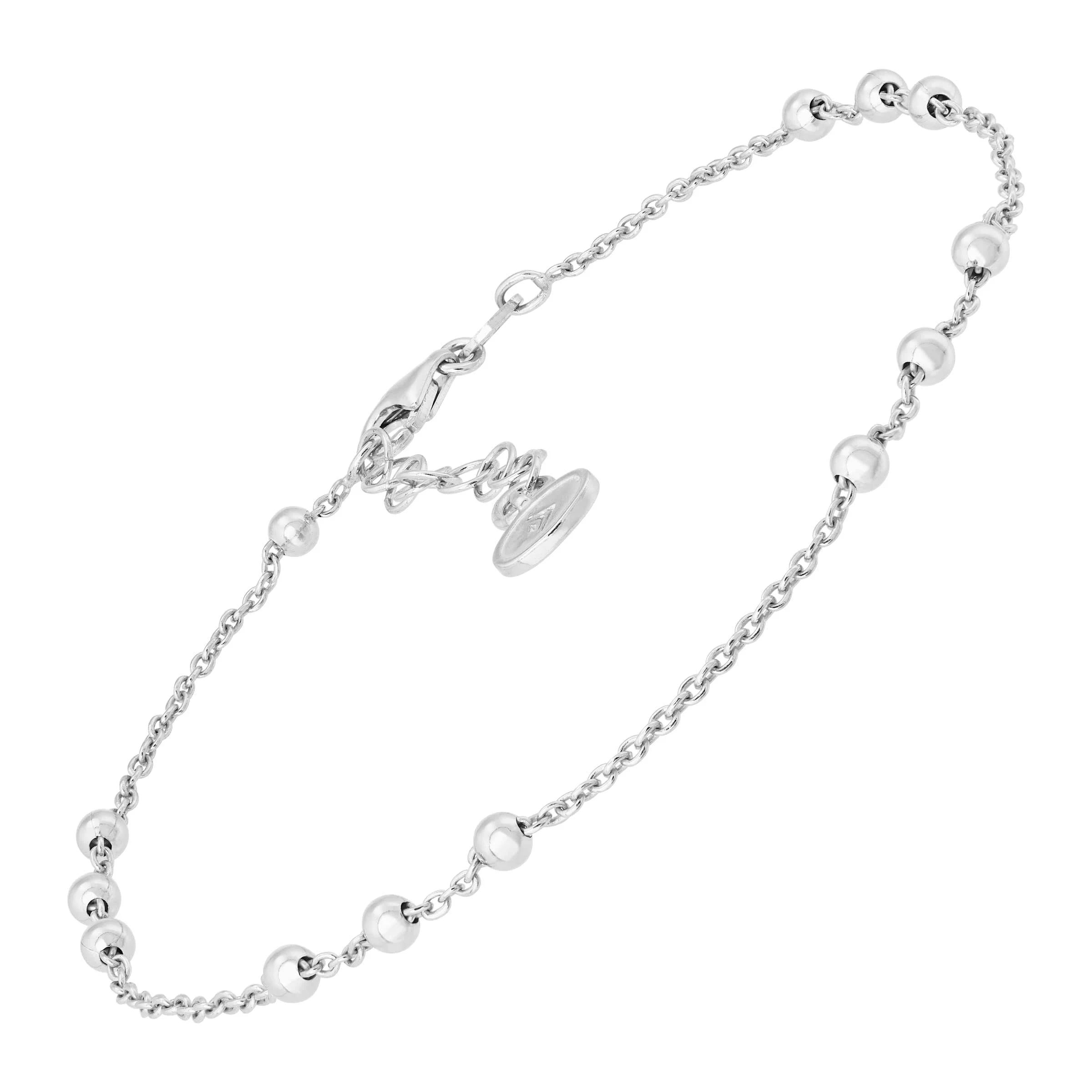 New Silpada &#039;Bead Up&#039; Sterling Silver Anklet, 9&#034; + 1&#034;