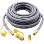 48 Feet 1/2-Inch Natural Gas Hose with Quick Connect Fitting for BBQ, Grill, ...