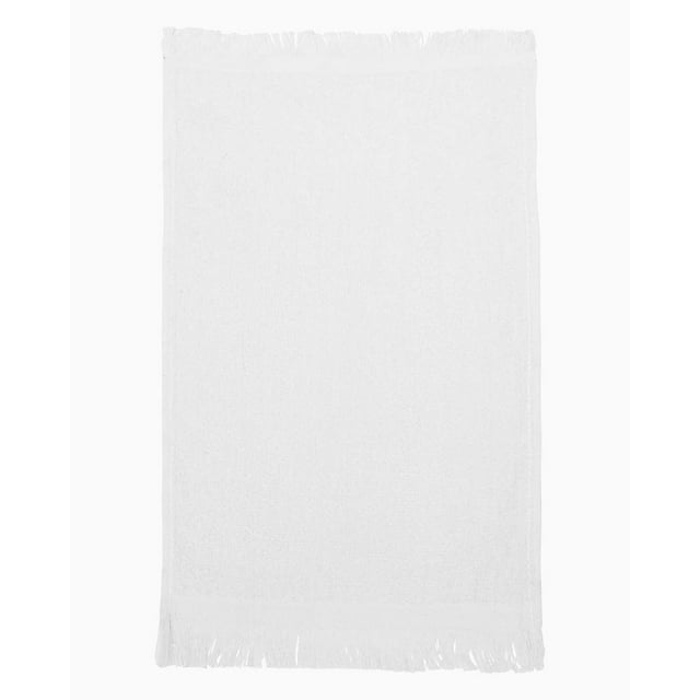 - Fringed Reversible Fingertip Towel Cotton Size 11in W x 18in L 10 Pack