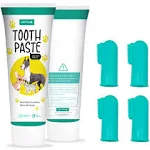 H&H Pets Dog Toothbrushes and Toothpaste Best Professional Cat & Dog Finger Tooth Brush, Dog Brush Set, Perfect for Dogs