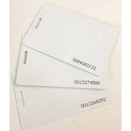 Hyyyyh uAttend Compatible Proximity Badge Cards, 10 Pack (RFID 125 kHz Thin ISO 0 ...