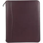 Monarch FC Basics Spacemaker Vinyl Zipper Binder - Burgundy