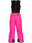 Arctic Quest Polar Fleece Water Resistant Insulated Unisex Boys and Girls Unisex Ski & Snow Bib Pants Overalls