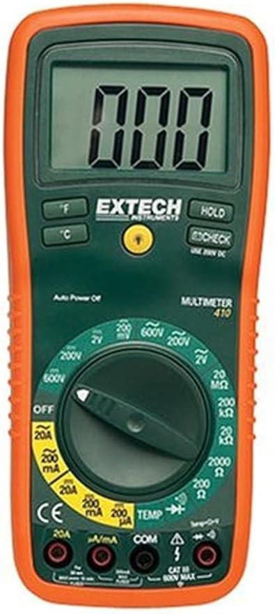 Extech EX410A Professional True RMS Multimeter with 8 Functions