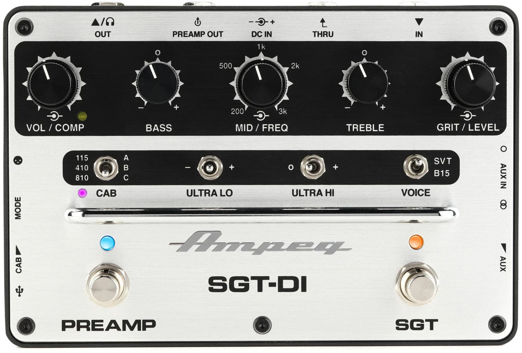 Ampeg SGT-DI Bass Preamp & di Pedal