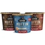 Kodiak Cakes Minute Muffin Cup Variety Pack - 100% Whole Grains, Double Dark Chocolate, Blueberry & Cinnamon Roll (Pack of 12)