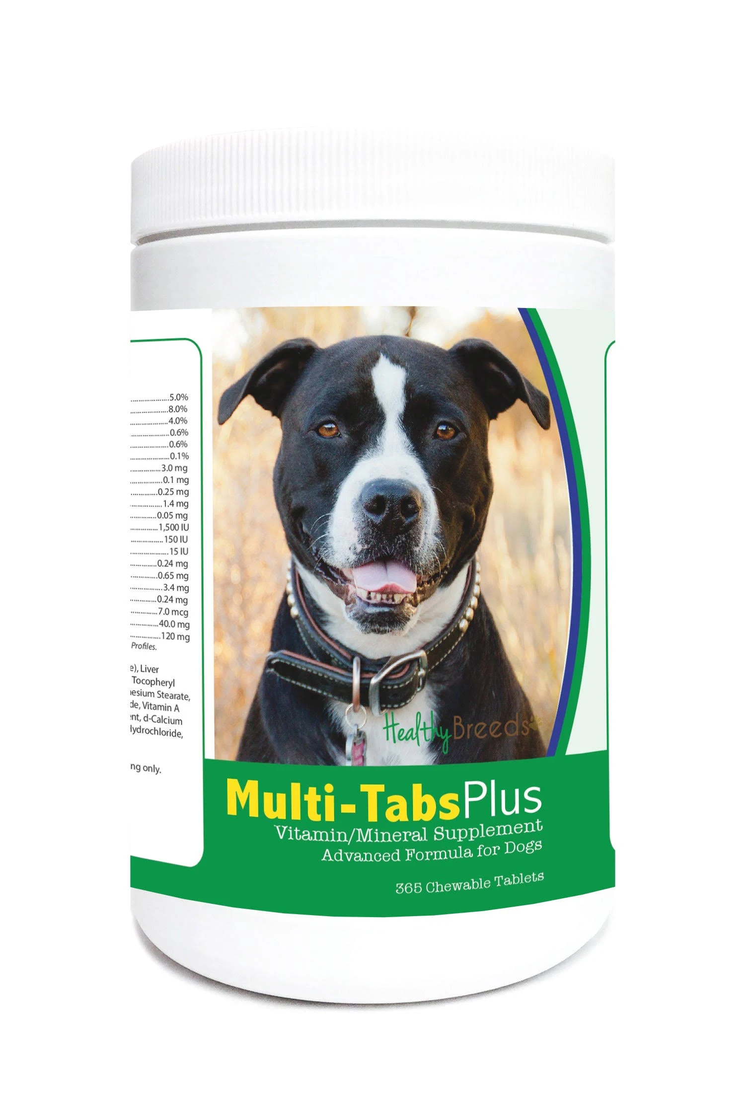 Healthy Breeds Pit Bull Multi-Tabs Plus Chewable Tablets 365 Count