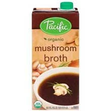 Pacific Foods Broth Low Fat Mushroom 32 oz (Pack of 3)